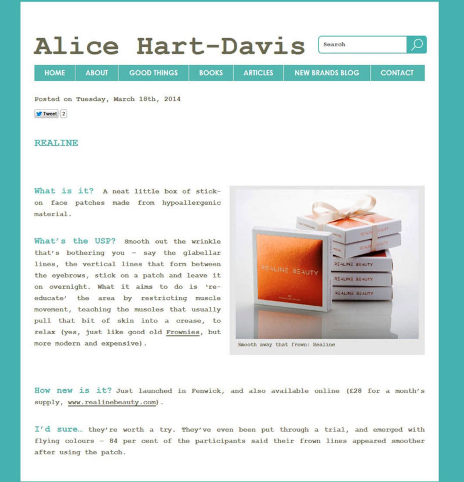 Alice Hart-Davis Article